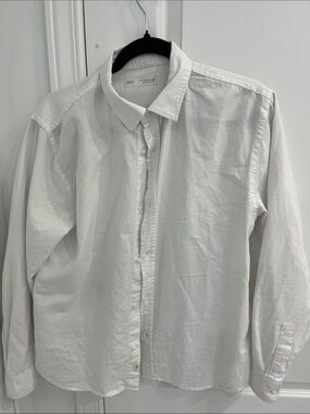 Zara boys white Button-Down Shirt